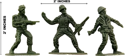 Miniatura 2 de Enterprises Soldados clásicos plásticos surtidos del juguete, 144 figuras de acción del soldado del juguete