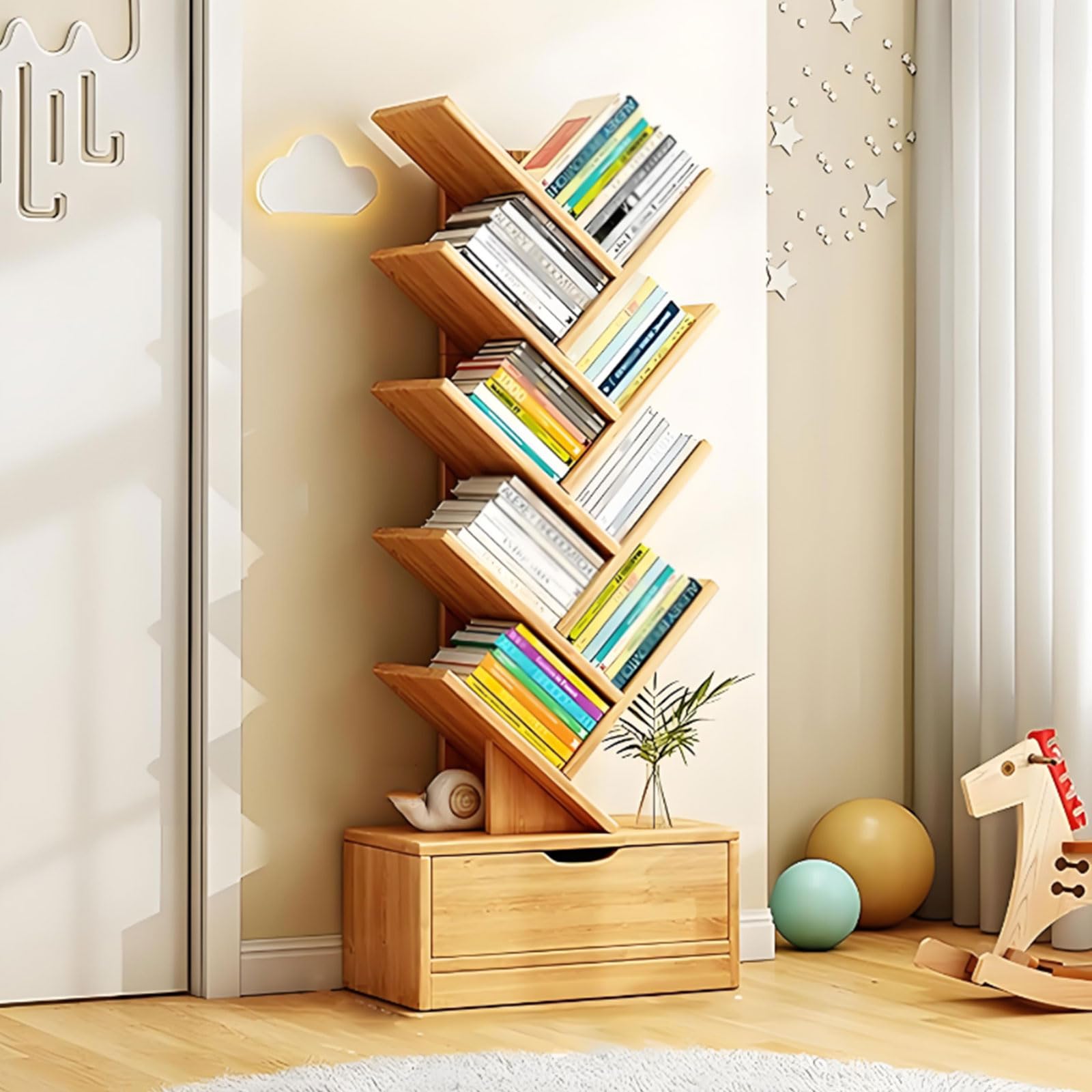 Mueble de almacenaje vertical de 120cm para solucionar el desorden de películas y CD