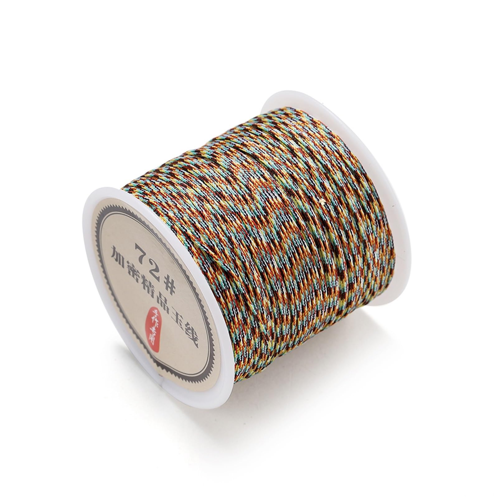 Nylon Cord Thread 20PCS 50M 0.8mm Nylon Thread Cord Macrame Rope Bracelet Braided String For DIY for Making Bracelet, Necklace, Chinese Knot(Mixed)
