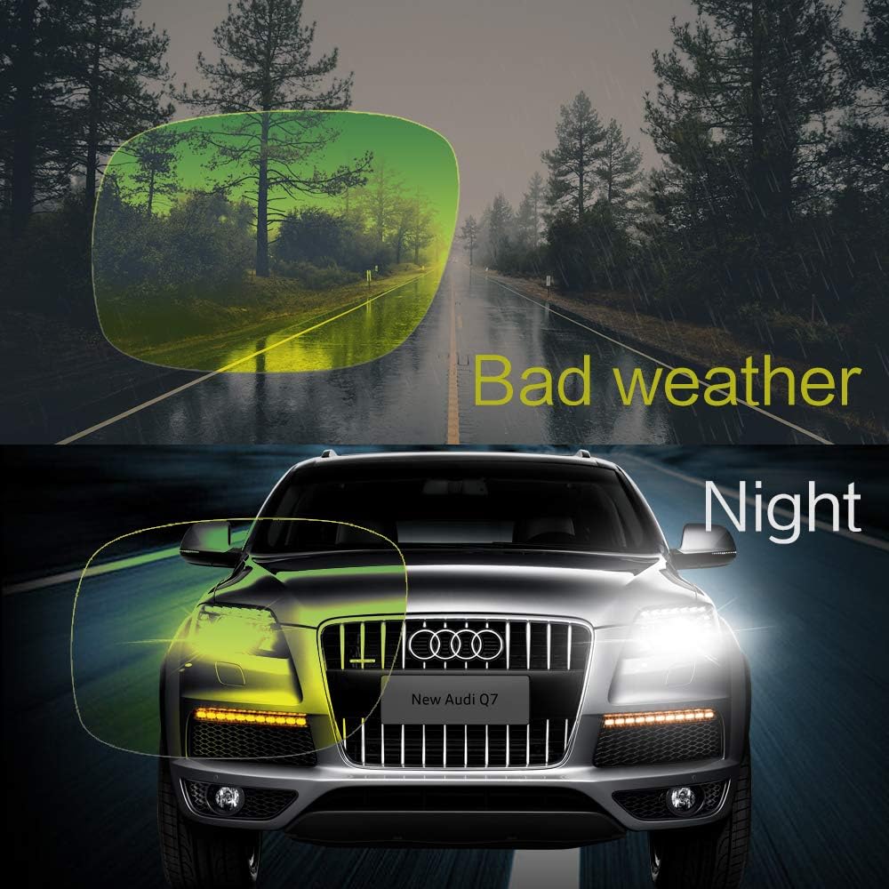 Night Driving Glasses Clip-On, Polarized Glare Reduce, High Definition Vision