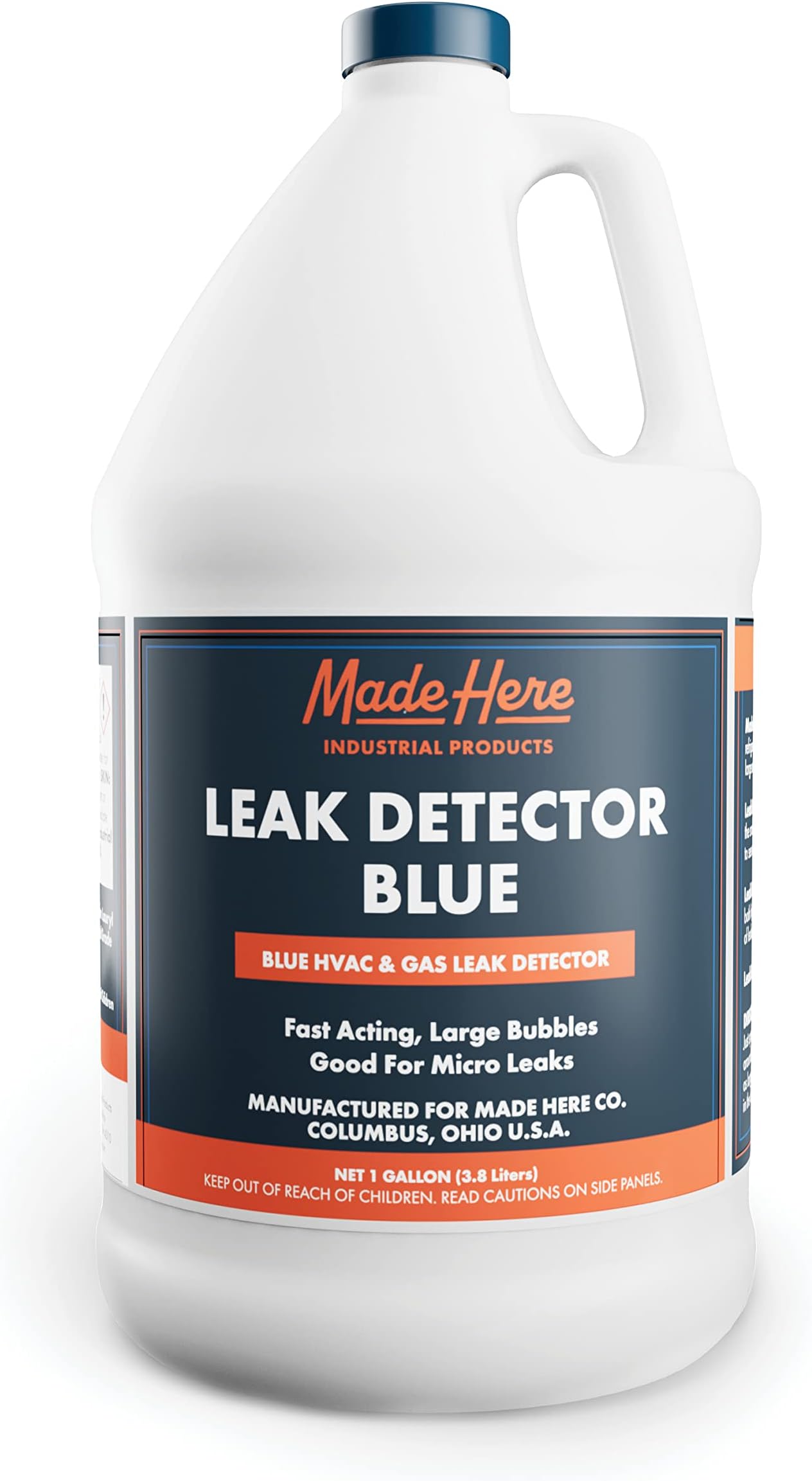 Leak Detector Blue Refill Bottle - Fast Acting, All-Purpose Leak Detection for High & Low Temperature Applications in Gas & C02 Systems (1 Gallon)