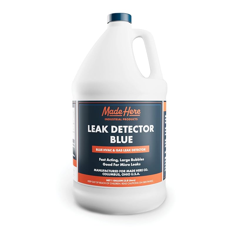 Made Here Co. Detector de Vazamentos Azul para Sistemas de Gás e CO2, Aplicações em Alta e Baixa Temperatura, Frasco de 3,785 L