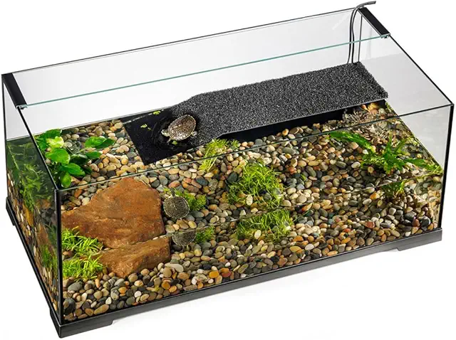 Exo Terra Turtle Haven Aquatic Terrarium - 90x45x37cm Glass Tank