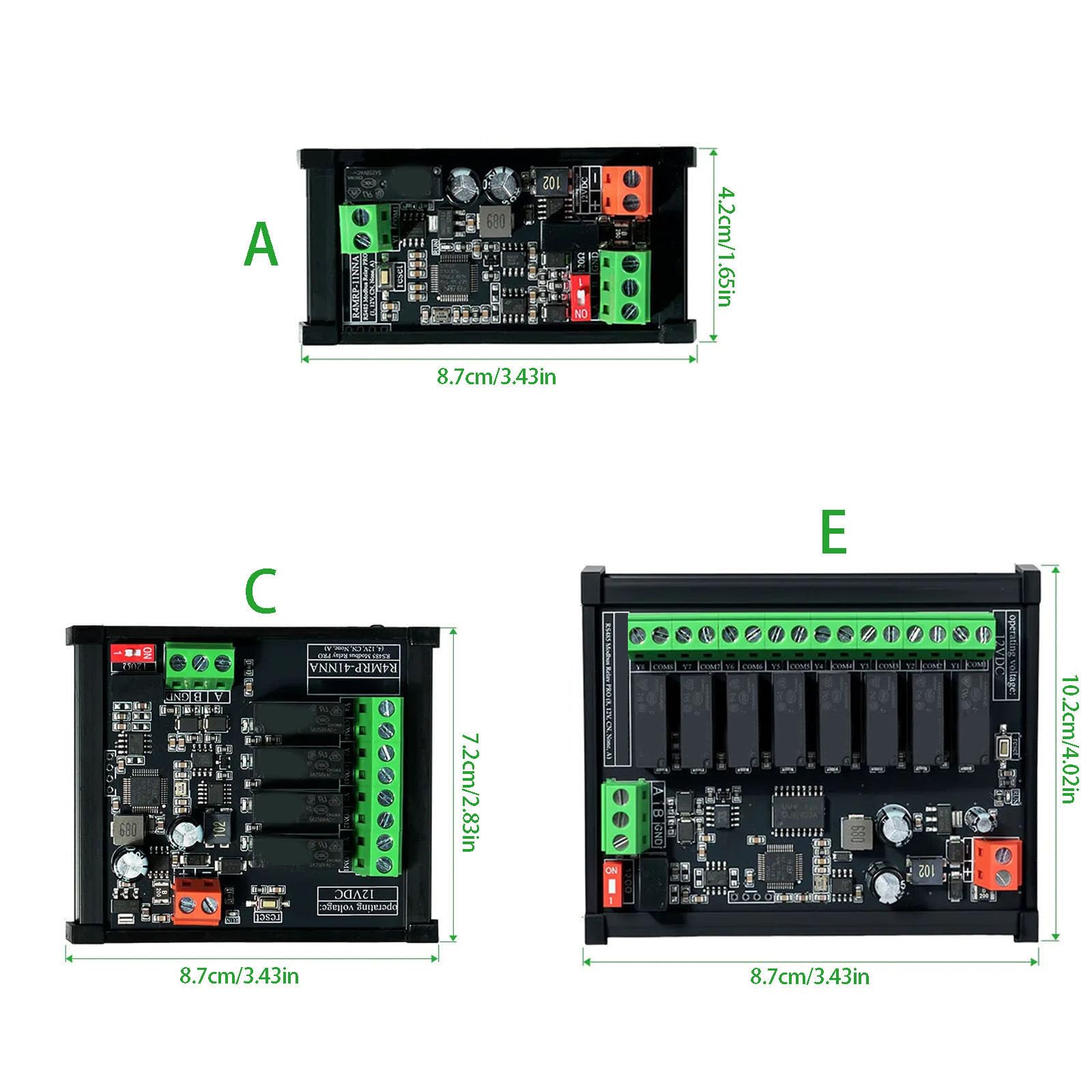 RS485-Modbus Ausgangsplatine mit Schraubklemmen, 2 Way