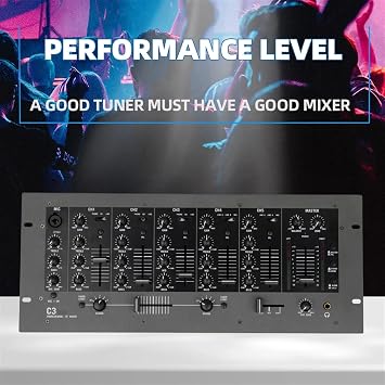 Rack Mount Au-dio Mixer Professional 5 Channel DJ Stereo Mixer Mixing Console C3 Numark Dj Stage Performance Professional