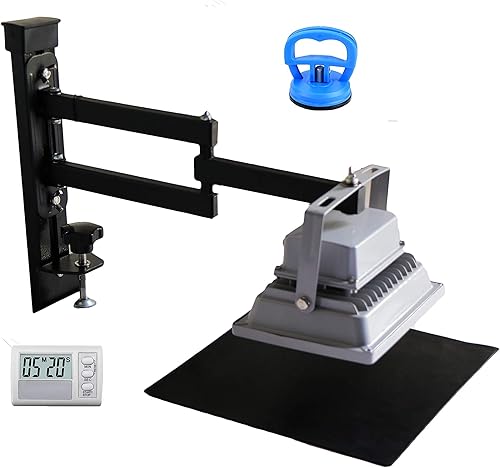 TECHTONGDA Unidad de exposición UV de 20W LED para serigrafía, longitud de onda de 365 nm de tamaño de lámpara de exposición de 5.5 '' x 4 '',