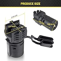 Vista 5 de Adaptador de remolque de 7 a 4 y 5 pines de Oyviny, diseño 2 en 1