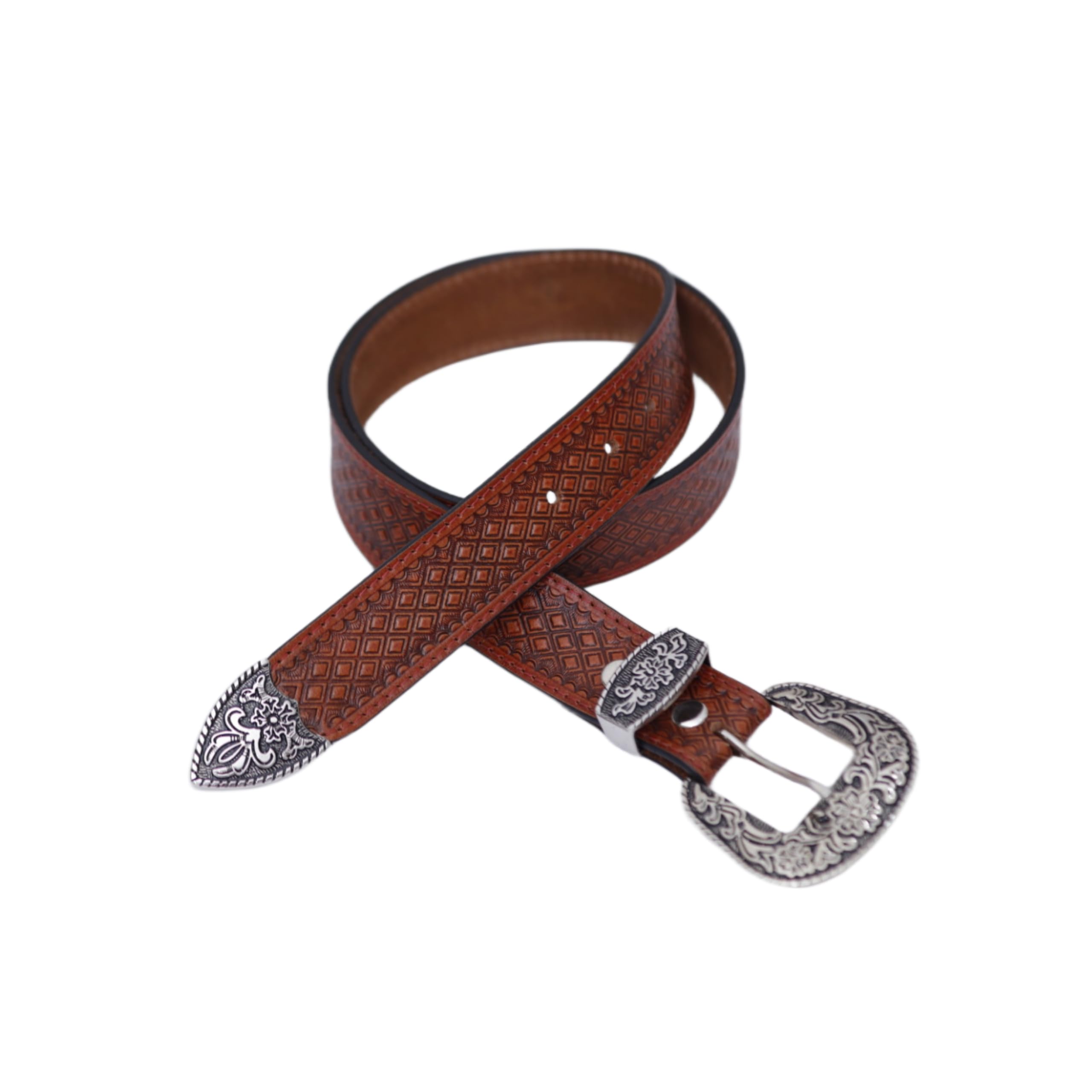 Generic Men's Leather Tan Casual Every Day Jeans Belts, Men Leather Belt (36)