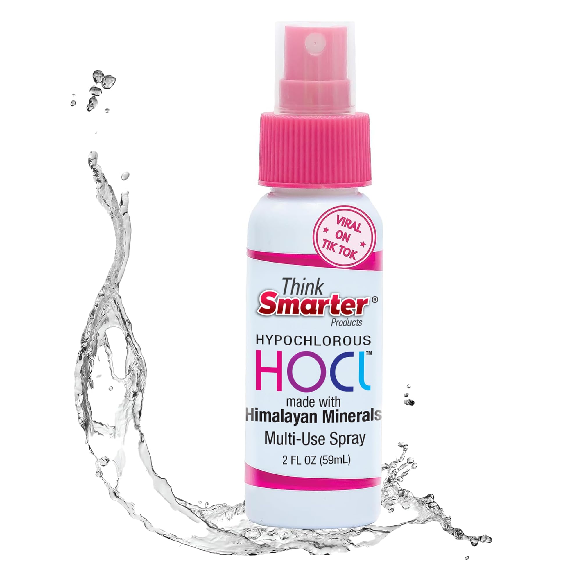 HOCL All-Purpose Cleaner with Hypochlorous Acid, All-Natural Surface Cleaner, & Skin Hydrator 2fl oz Clear Spray