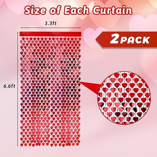 Miniatura 3 de Paquete de 2 cortinas de flecos de papel de aluminio dorado de 3.3 x 6.6 pies, cortinas de fondo para decoración de despedida de soltera, decoración