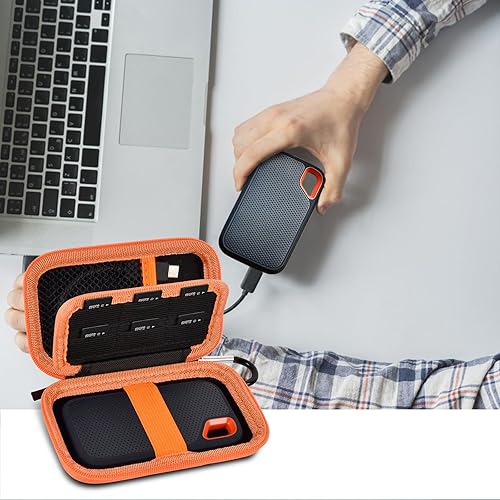 Miniatura 6 de Funda compatible con SanDisk 1TB 2TB 4TB 500GBpara PRO Extreme Portable SSD Disco duro externo de estado sólido, tarjeta de memoria SD SDXC SDHC