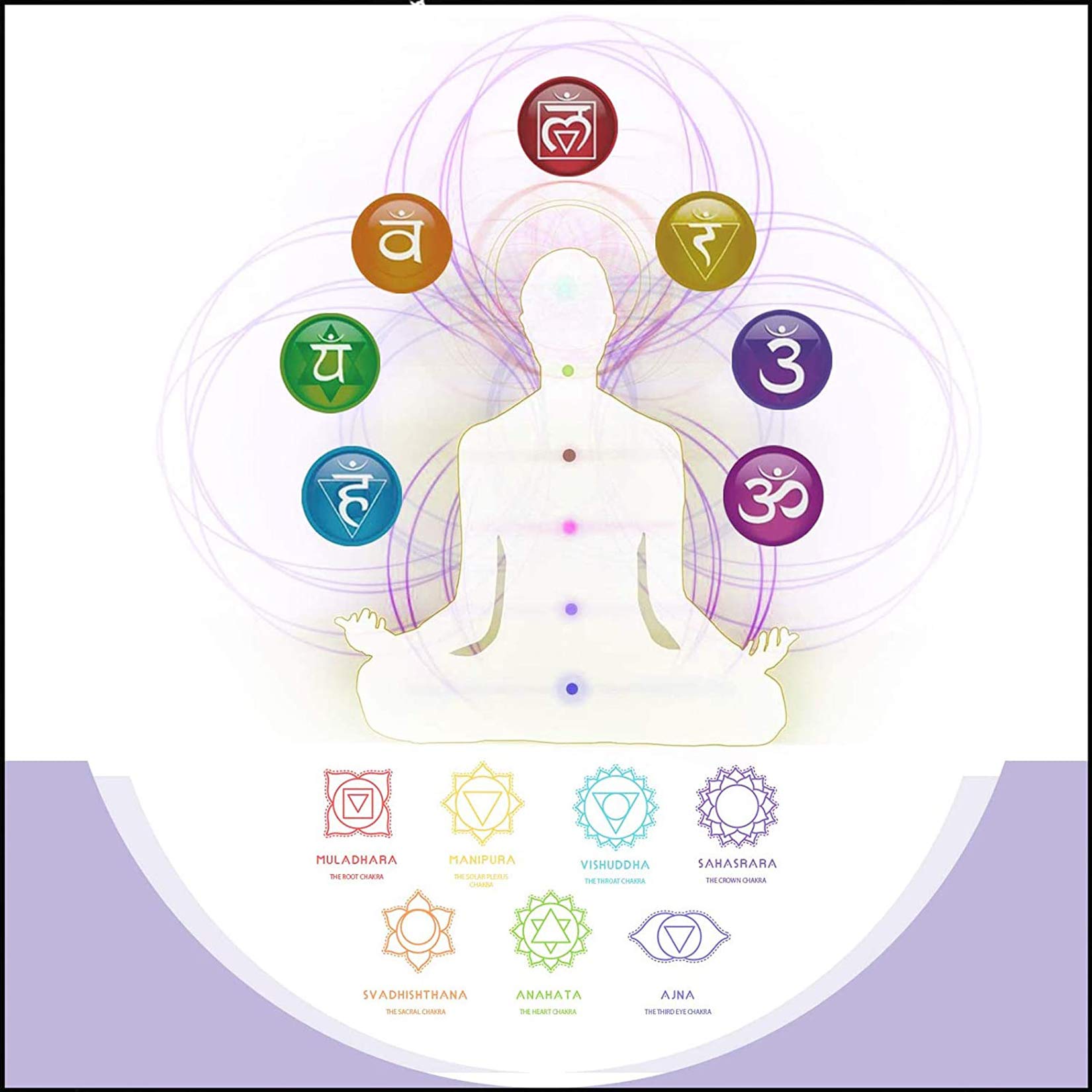 Juego de Cristales curativos de Piedras de Chakra de 8, Kit de Regalo de meditación curativa Bola de Esfera de Cristal de Chakra para Terapia de Equilibrio de Chakra de 20 mm