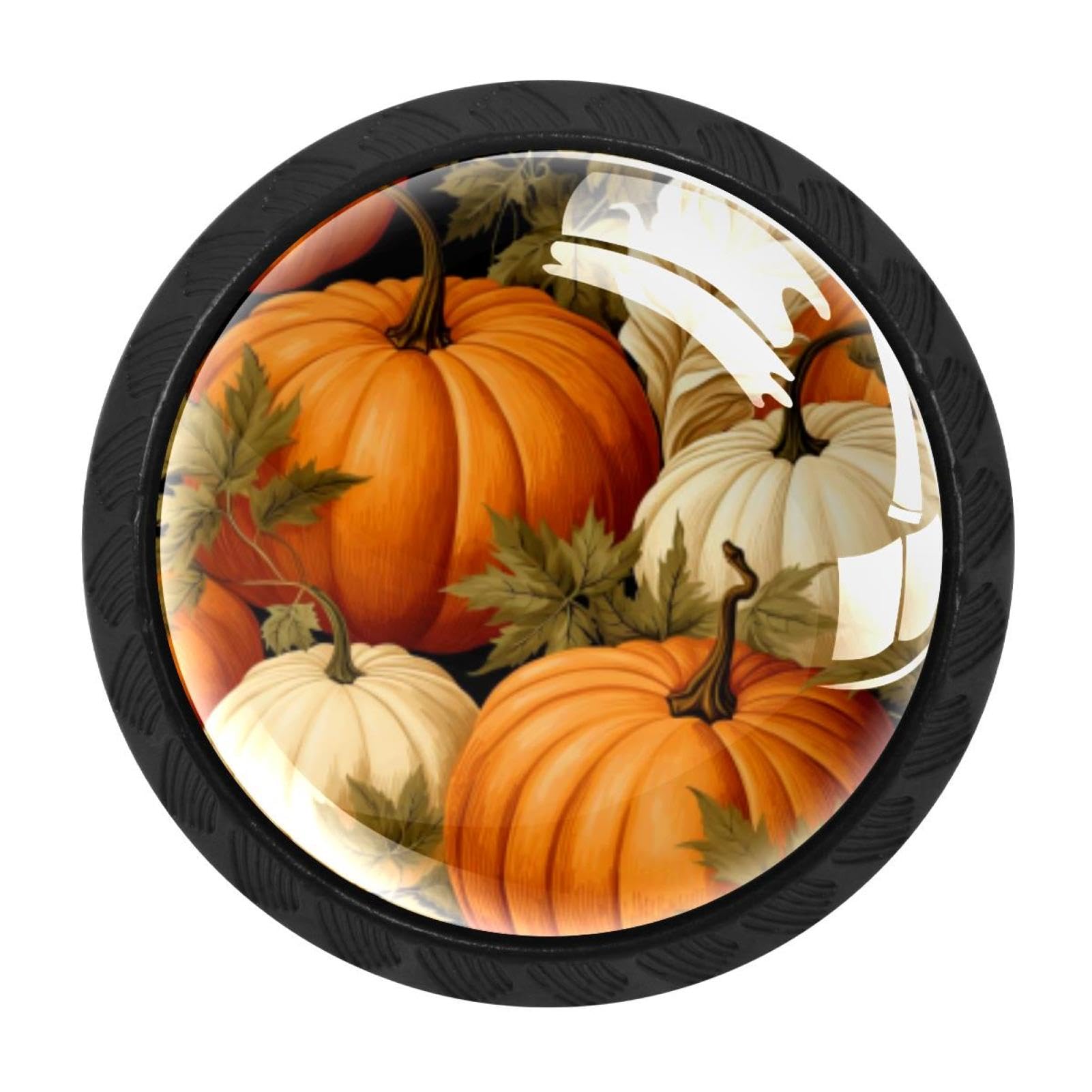 CHENZZZZ 4 Pack Thanksgiving Pumpkin Drawer Knob Cabinet Hardware