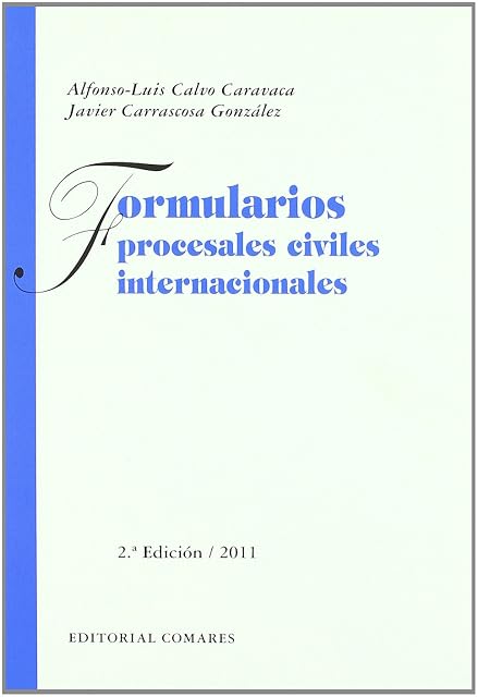 Portada de Formularios Procesales Civiles Internacionales