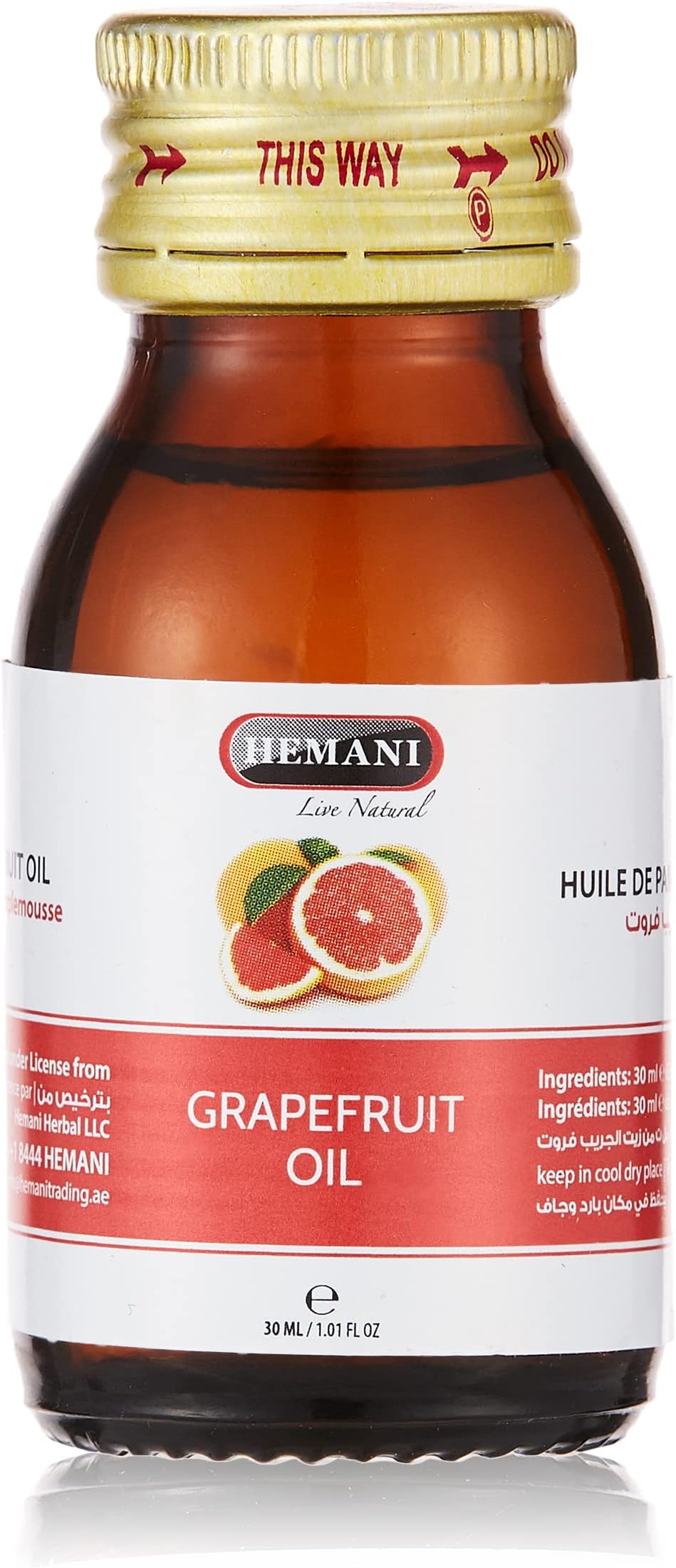 Hemani Grape Fruit Oil, 30 Ml - Natural oil for Energy Provider Control Diabetes Level with contain vitamin C