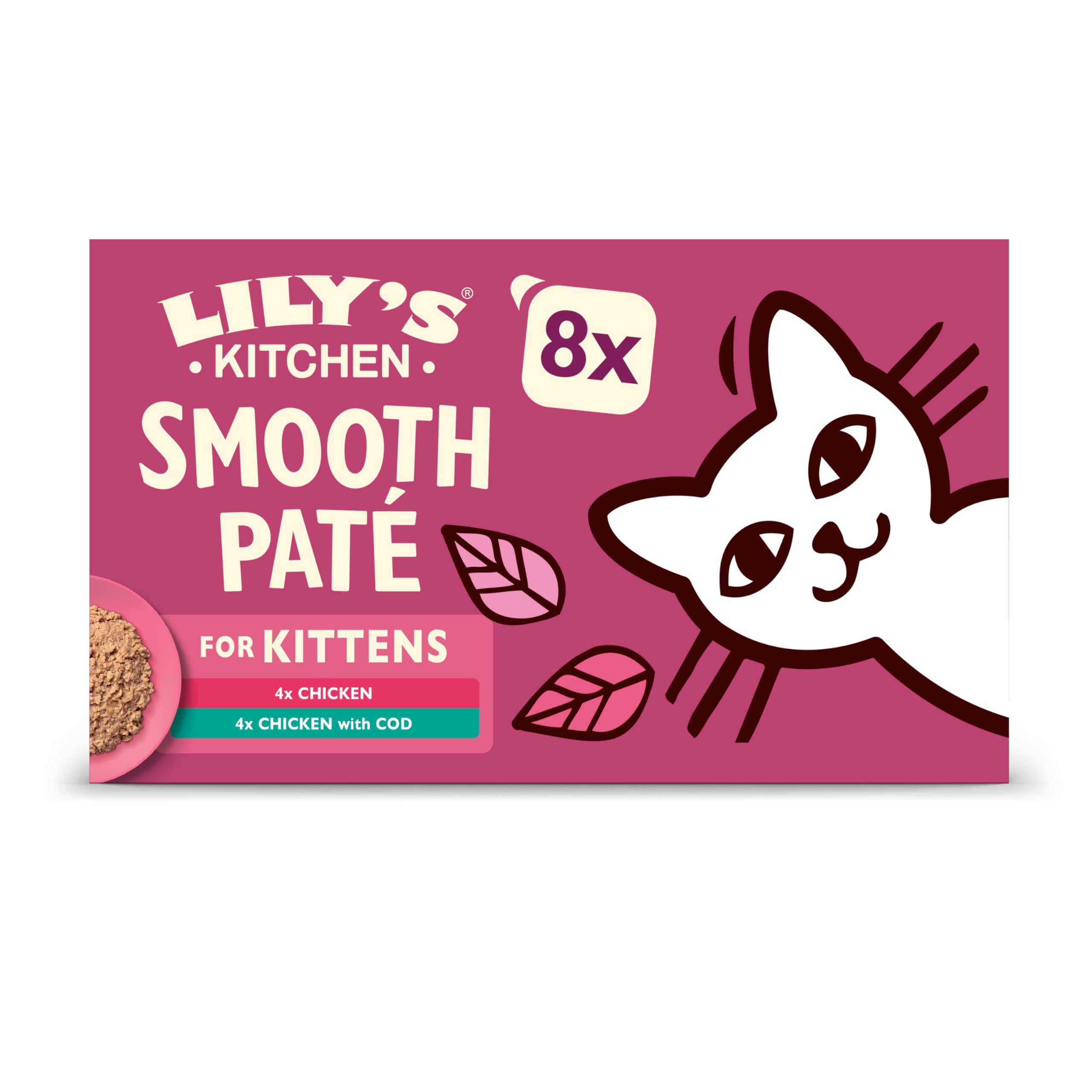 Lily's Kitchen Smooth Paté Multipack For Kittens - X 85G Salmon Size 8