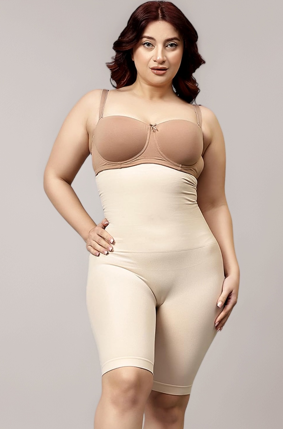 High Waist Shapewear for Women, Body Shaper Shorts with Silicone Grip, No Steel Bones Slimming Panties, Seamless Design Tummy Control Tucker