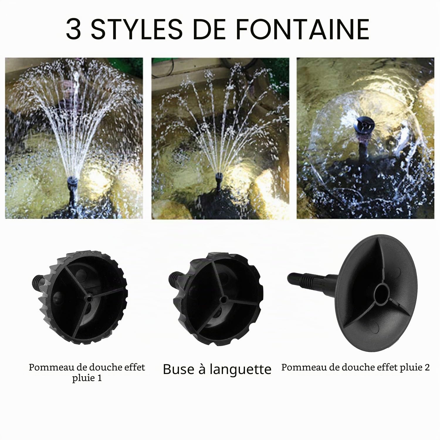 Forever Speed Pompe de Bassin 4 en 1 1000 l/h Filtre UV 9 W 10 m