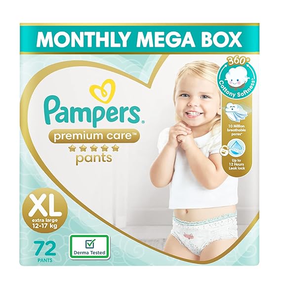 Buy Pampers Premium Care Pants Style Baby Diapers, XLarge (XL) Size
