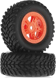 Traxxas Tires & Wheels SCT Orange Wheels Off-Road Racing Tires