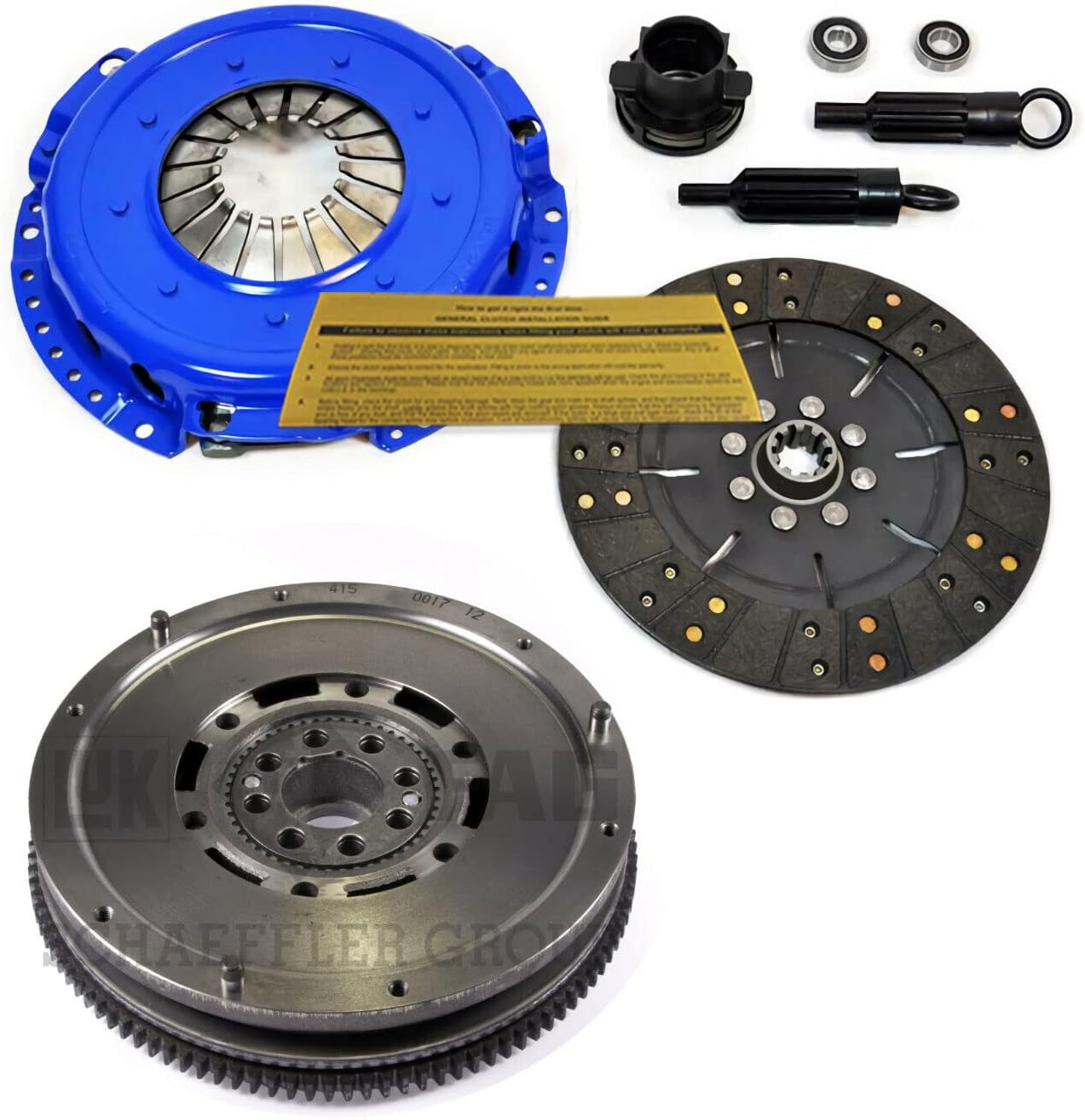 Amazon.com: EFT STAGE 2 CLUTCH KIT + LuK DMF FLYWHEEL FOR BMW 323 325 ...