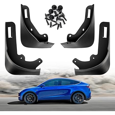 Mud Flaps Splash Guard For Tesla Model Y All Weather Winter Sediment Protection - Foto 11