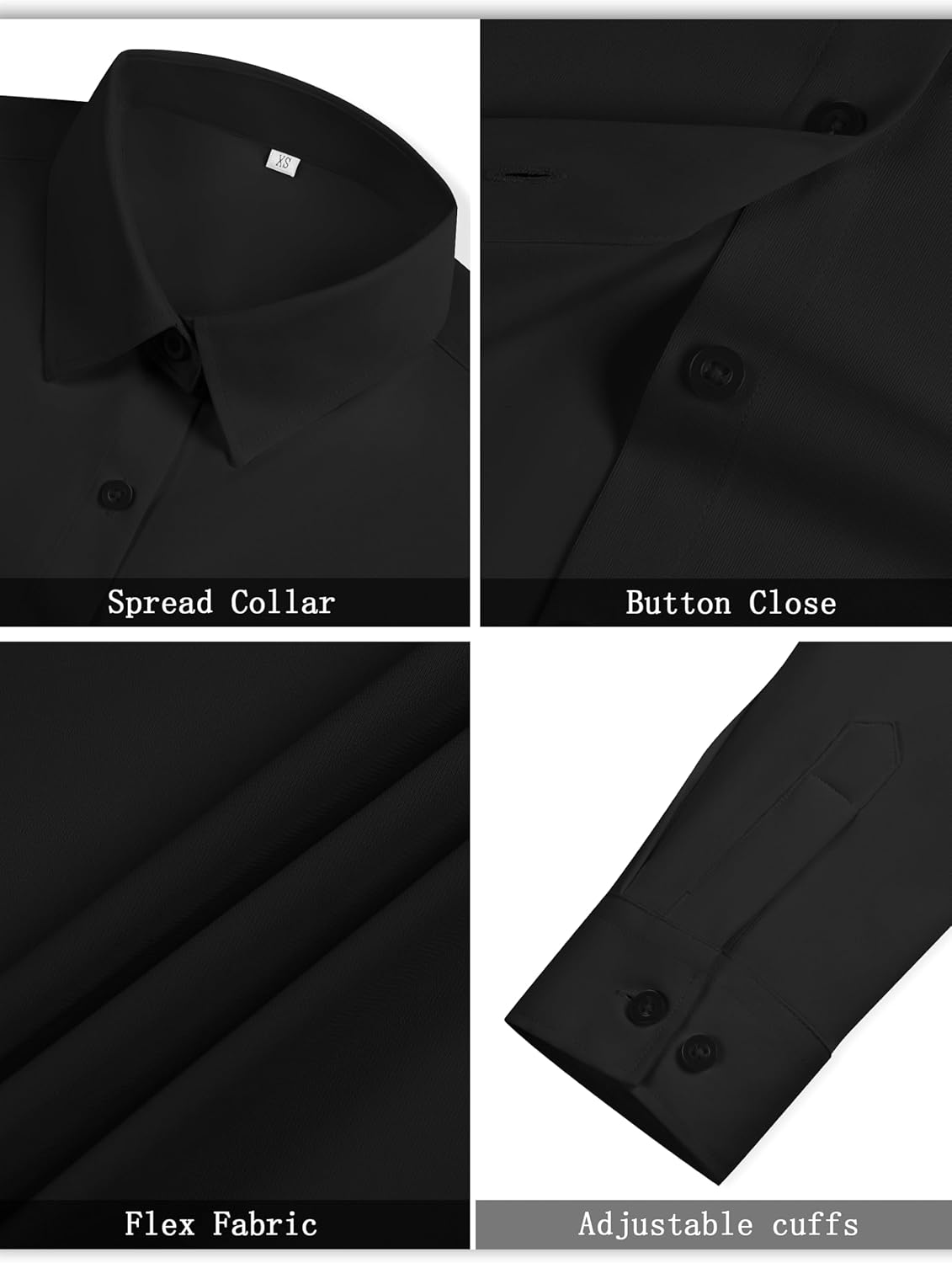 Button Down Shirts for Women Long Sleeve Blouse Regular Fit Work Office Tops Business Casual Attire - Image 4