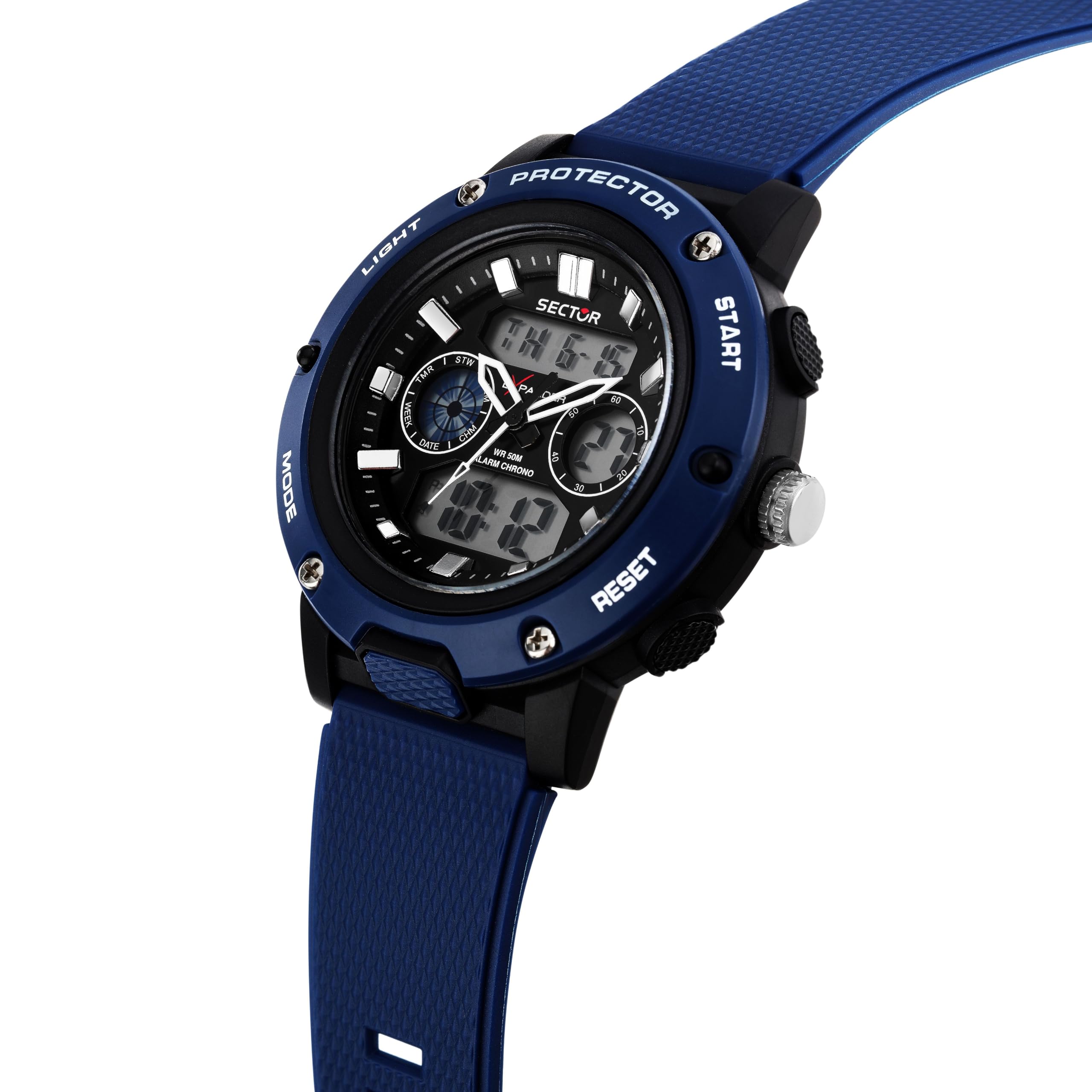 Sector No Limits Ex-44 Orologio Uomo, Analogico Digitale