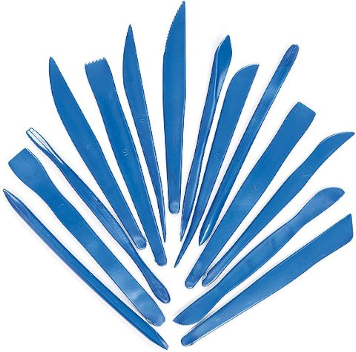 Polymer Clay Tools 14-Piece Plastic Modelling Tool Set – 14cm Tools For Clay,  Sculpey, Fimo, Pottery & Cake Decorating Sculpey Fimo Tools Set 14 CLAY MODEL POTTERY SCULPEY TOOLS 14cm for MODELLING