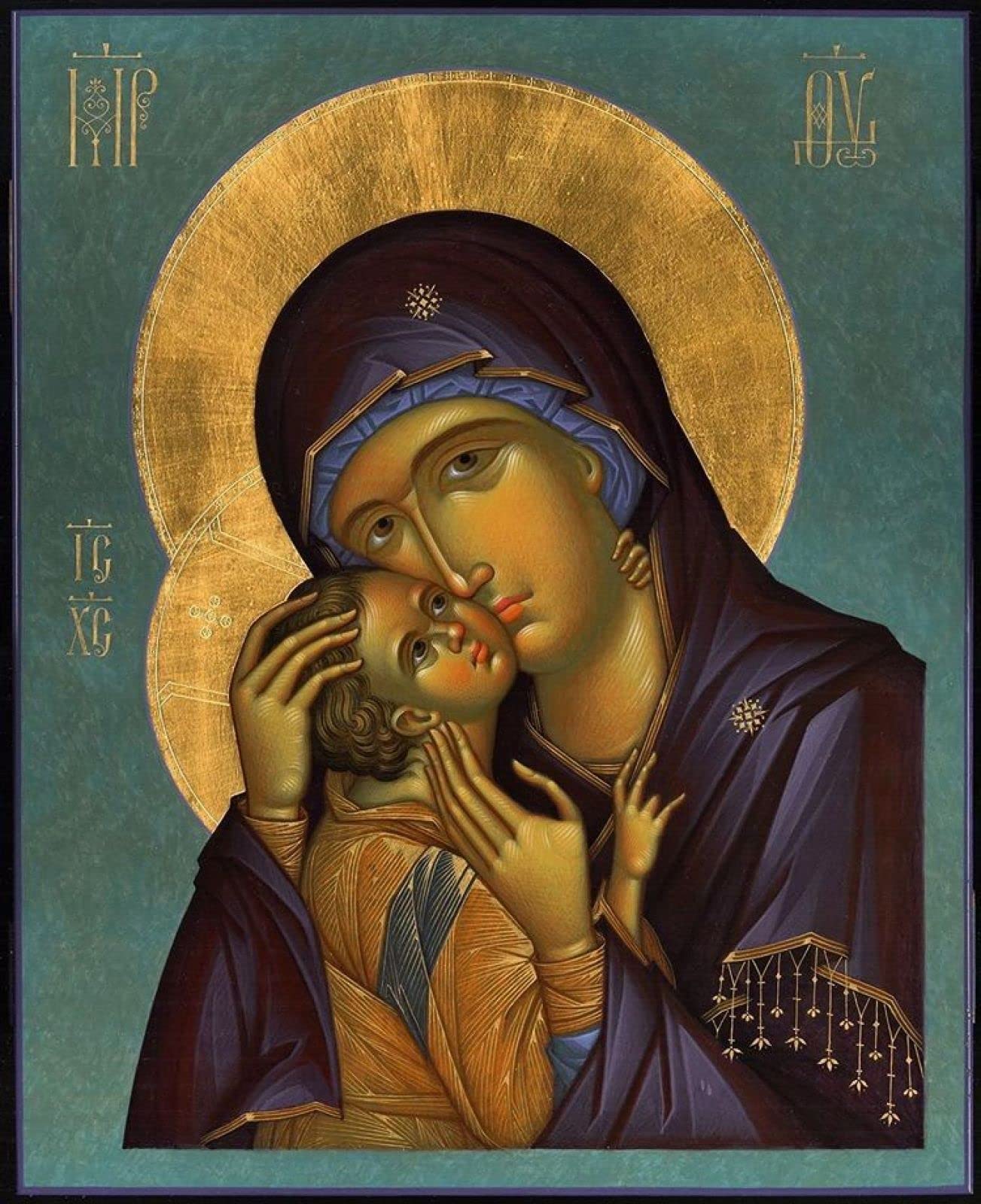 Peinture diamant 5D Vierge Marie et Jésus broderie strass rond