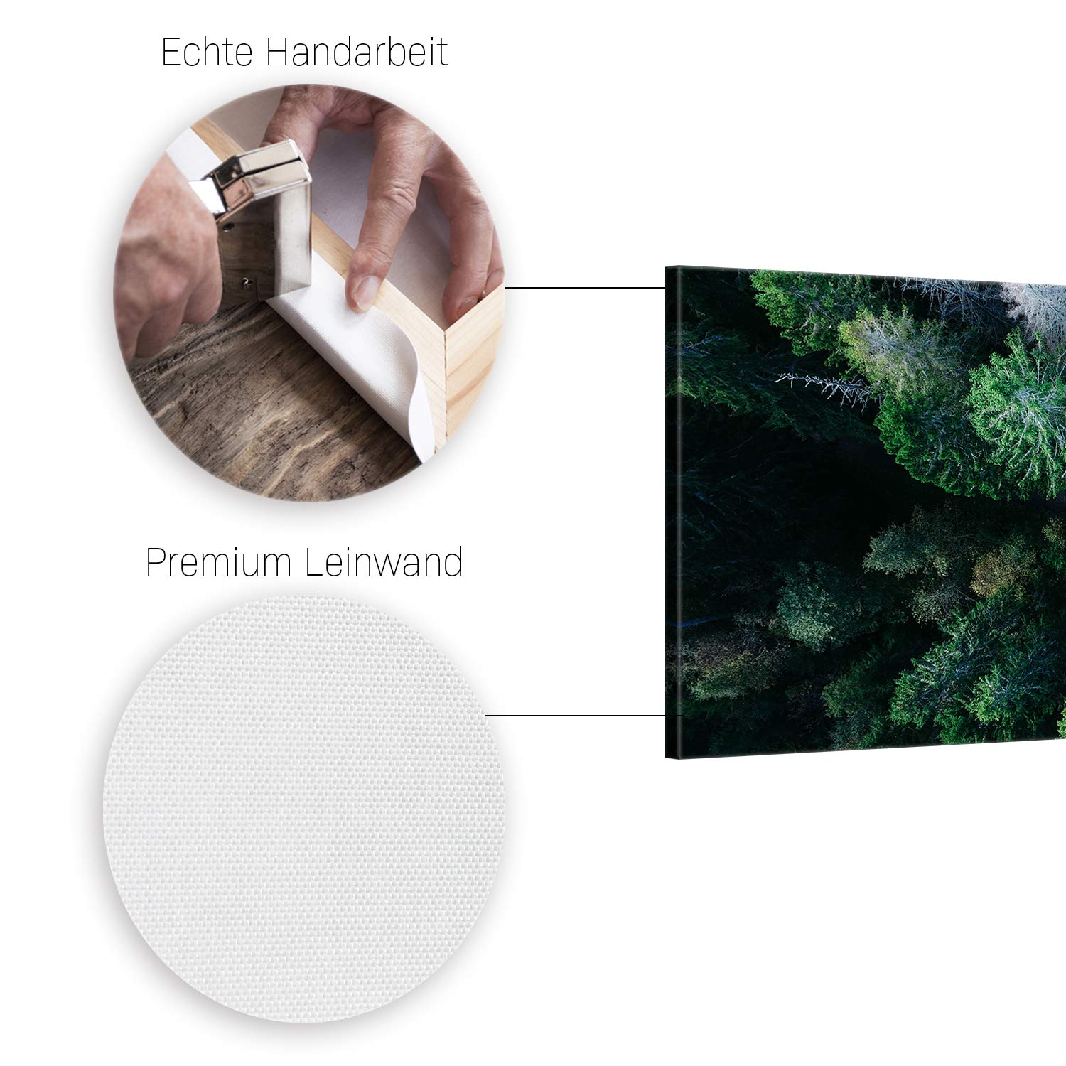 ge Bildet® Quadro su Tela di Alta qualità, Wood II- 3063