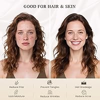 Vista 4 de THXSILK 1 sábana encimera de seda, 100% 6A+, seda de morera pura, ultra suave, duradera, refrescante, transpirable (individual, negro)