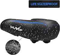 Vista 4 de Asiento de bicicleta de gran tamaño, asiento de bicicleta ancho para comodidad de mujeres y hombres, sillín de bicicleta universal impermeable