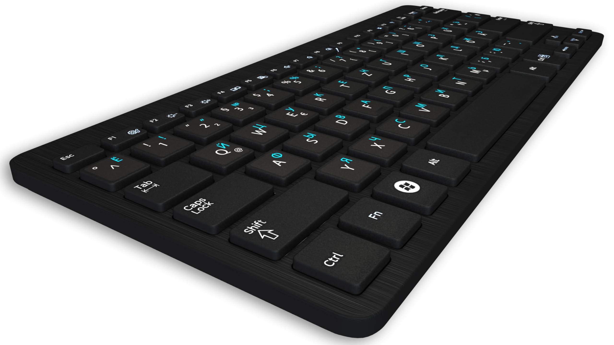 Autocollants Pour Clavier Russe - Lot De 6 En PVC, Couleurs Assorties, Pour Ordinateur Portable Et Bureau - 8