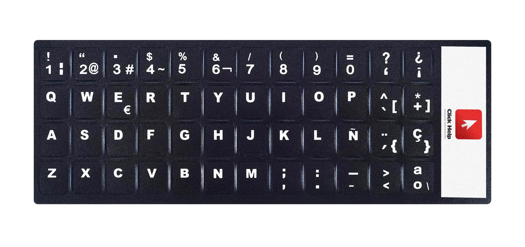 Kit Pegatinas Teclado Stickers para transformación layout en español - Español