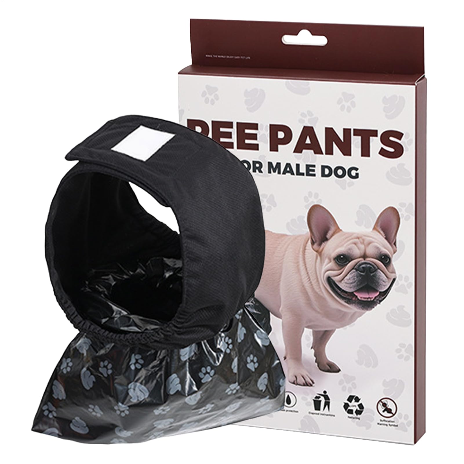 Culottes pour chien mâle petite taille avec alèses apprentissage voyage