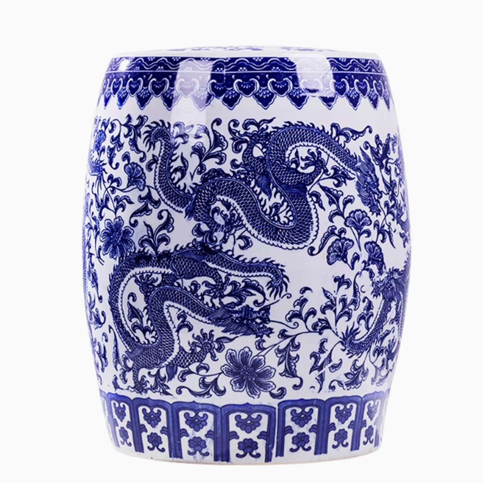 MESCXTY Ceramic Rice Container Chinese Sealed Storage with Lid Kitchen Jar Retro Household Grain With Lid(25kg)
