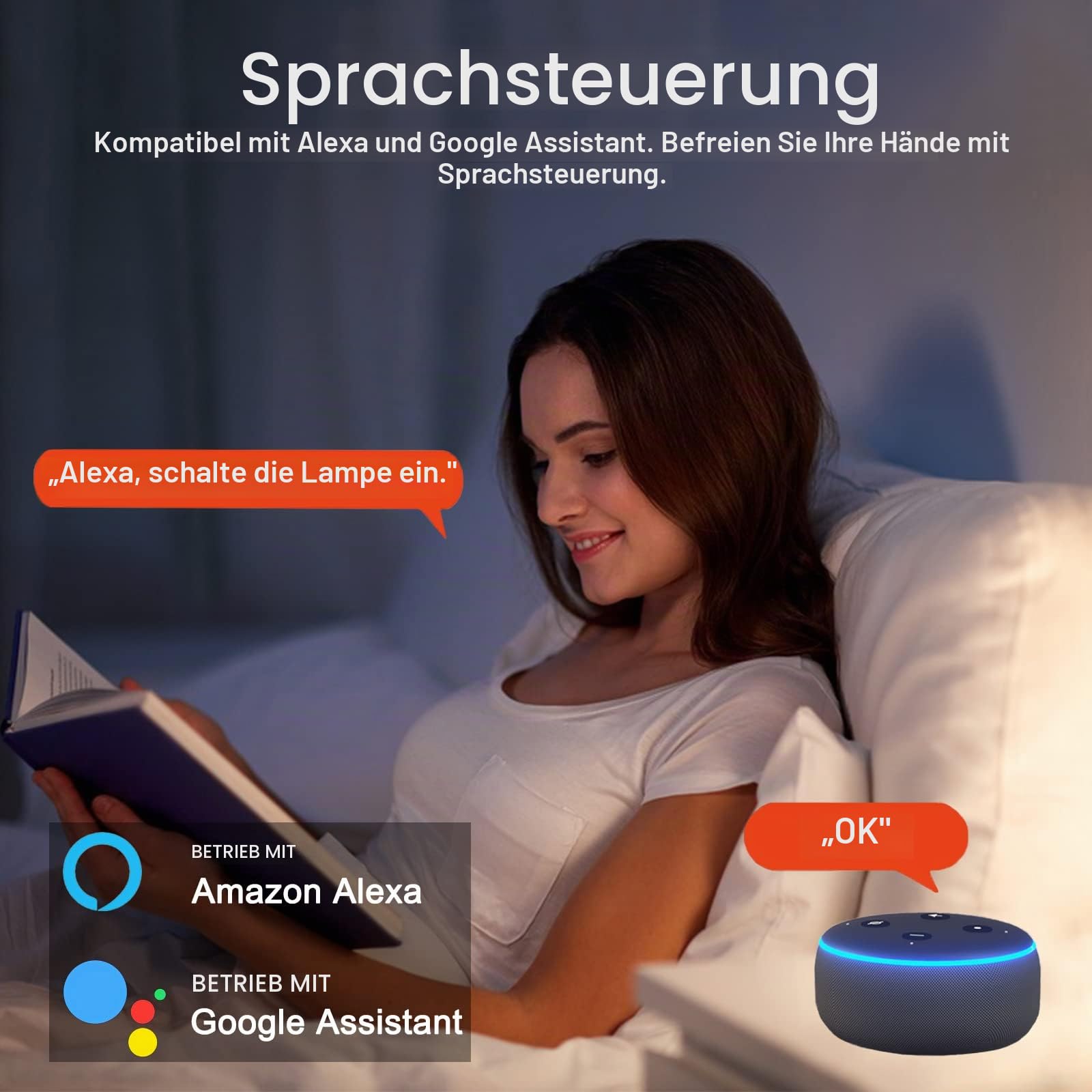 ZigBee Smart Steckdos e, Alexa Steckdose mit Strommessung und App Fernbedienung 16A, Smart Home Steckdose mit Timer Funktion kompatibel mit Alexa/Google Home, Sprachsteuerung. Hub Erforderlich