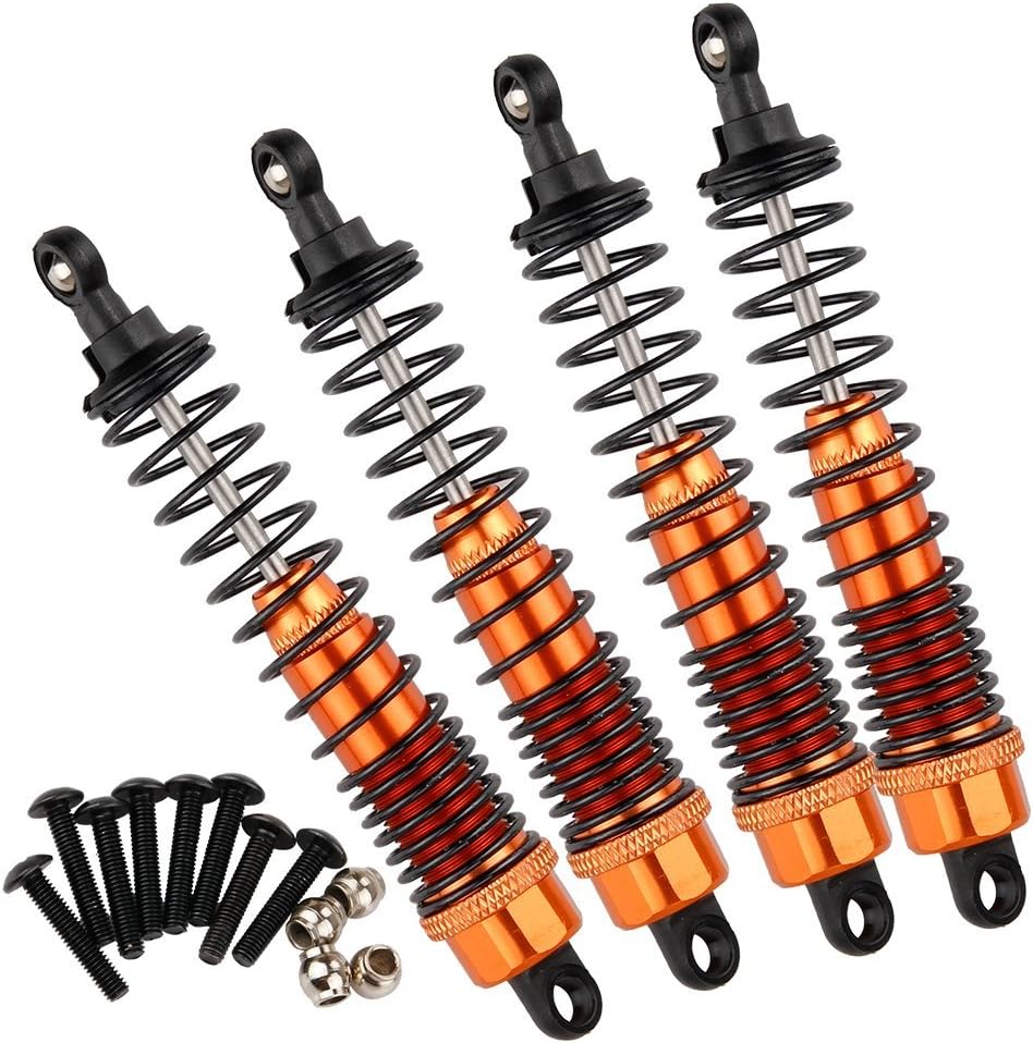 Yiguo BMT0006 Front Rear Shock Absorbers for HPI BULLET3.0 ST/MT/WR8 RC 1/10 Truck Orange set of 4