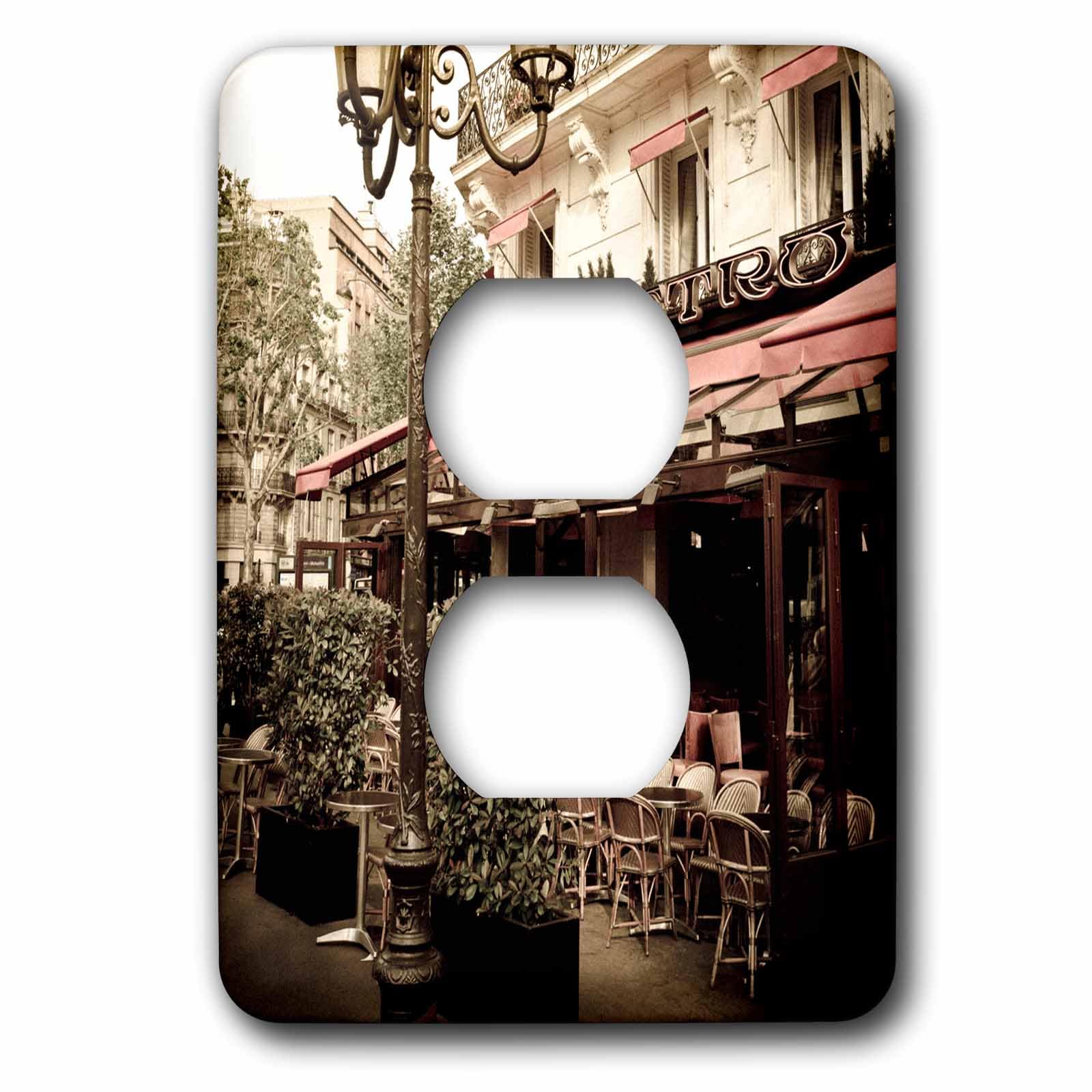 Cache 2 prises double avec impression photo Paris Le Metro Restaurant Rive Gauche