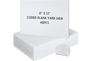 Pinkunn 48 Pack Plastic Cardboard Sheets