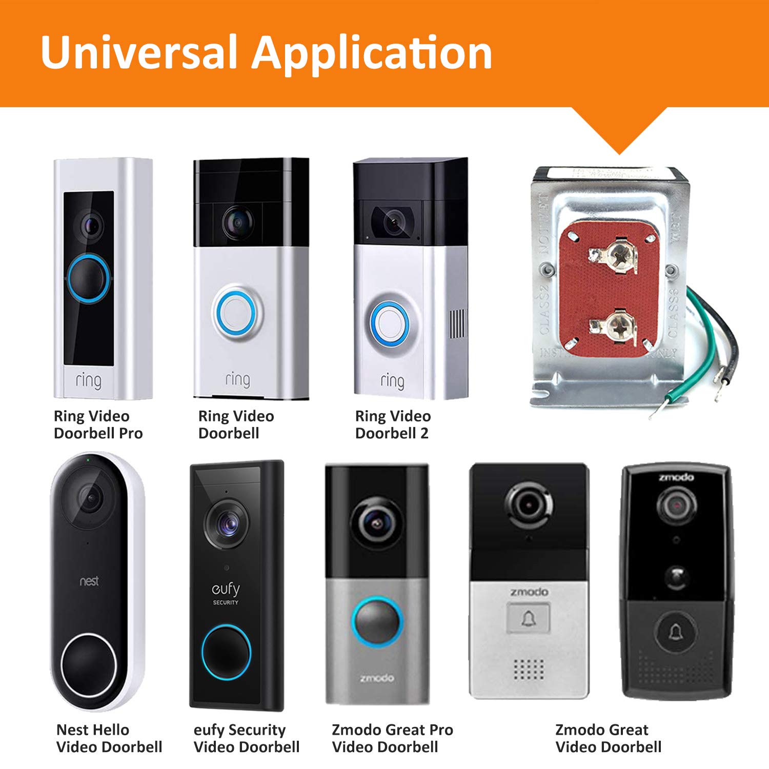 BENSN Doorbell Transformer 16V 30VA Compatible With Video Doorbell Pro
