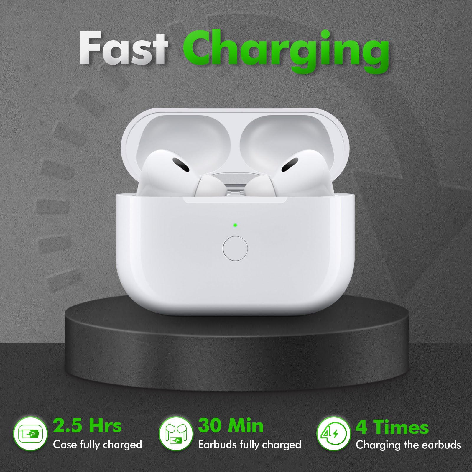 Wireless Charging Case Replacement Compatible with AirPods