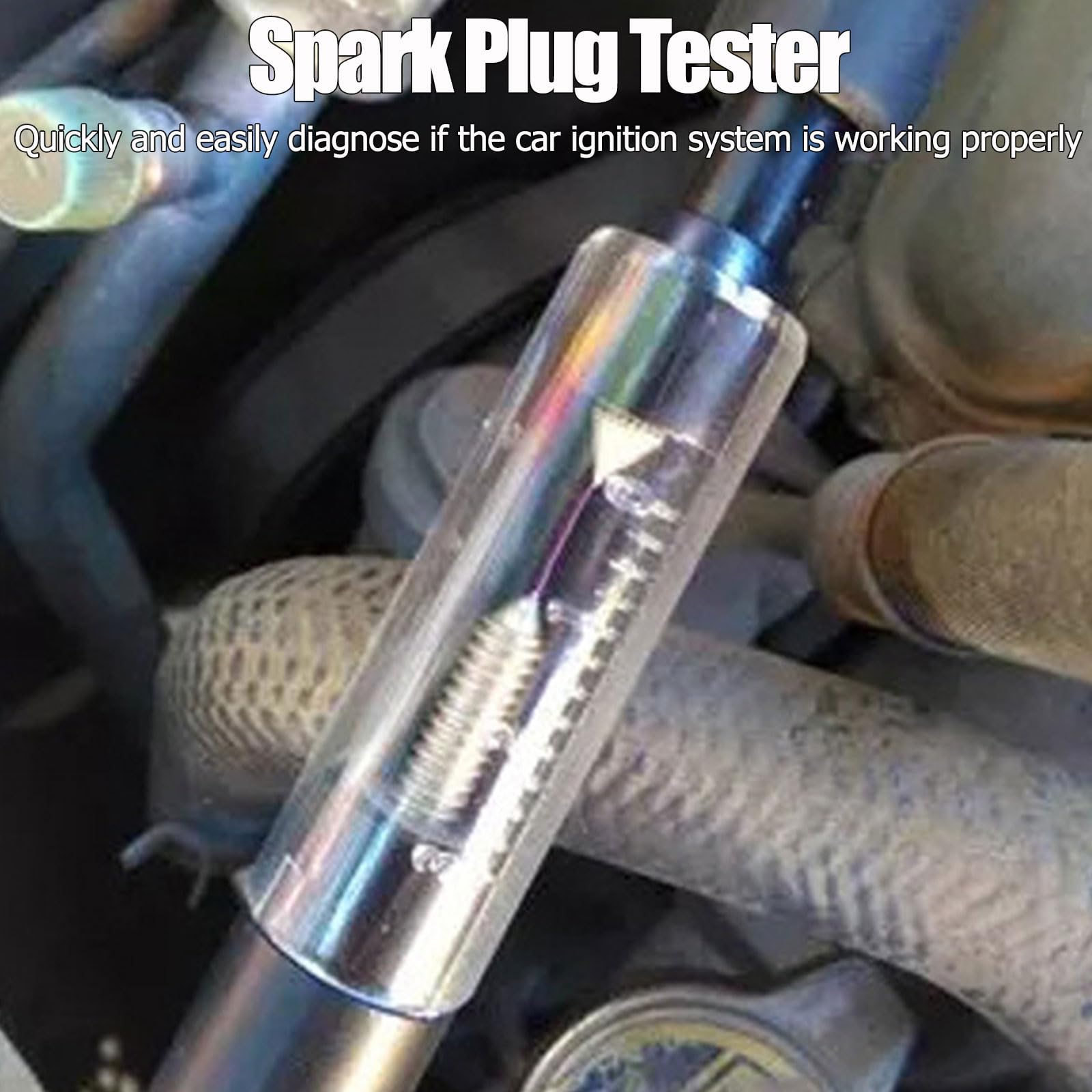 Tester Di Accensione, Tester per Scintille di Accensione, Spark tester per Auto, tester per Candele di accensione, per Motociclette, Camion, Falciatrici per Erba