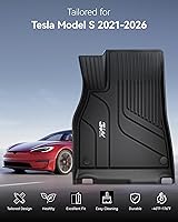 Vista 2 de 3W – Tapetes y revestimiento para maletero compatibles con Tesla Model S 2021-2026, tapetes TPE para todo tipo de clima con ajuste personalizado
