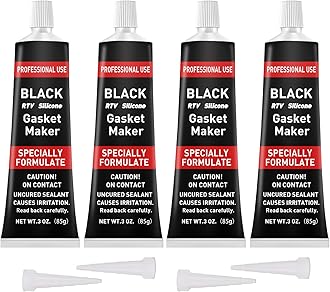 RTV Silicone Gasket Maker, High Temp Silicone Resist Oil, Anti-Freeze, Black, 340g