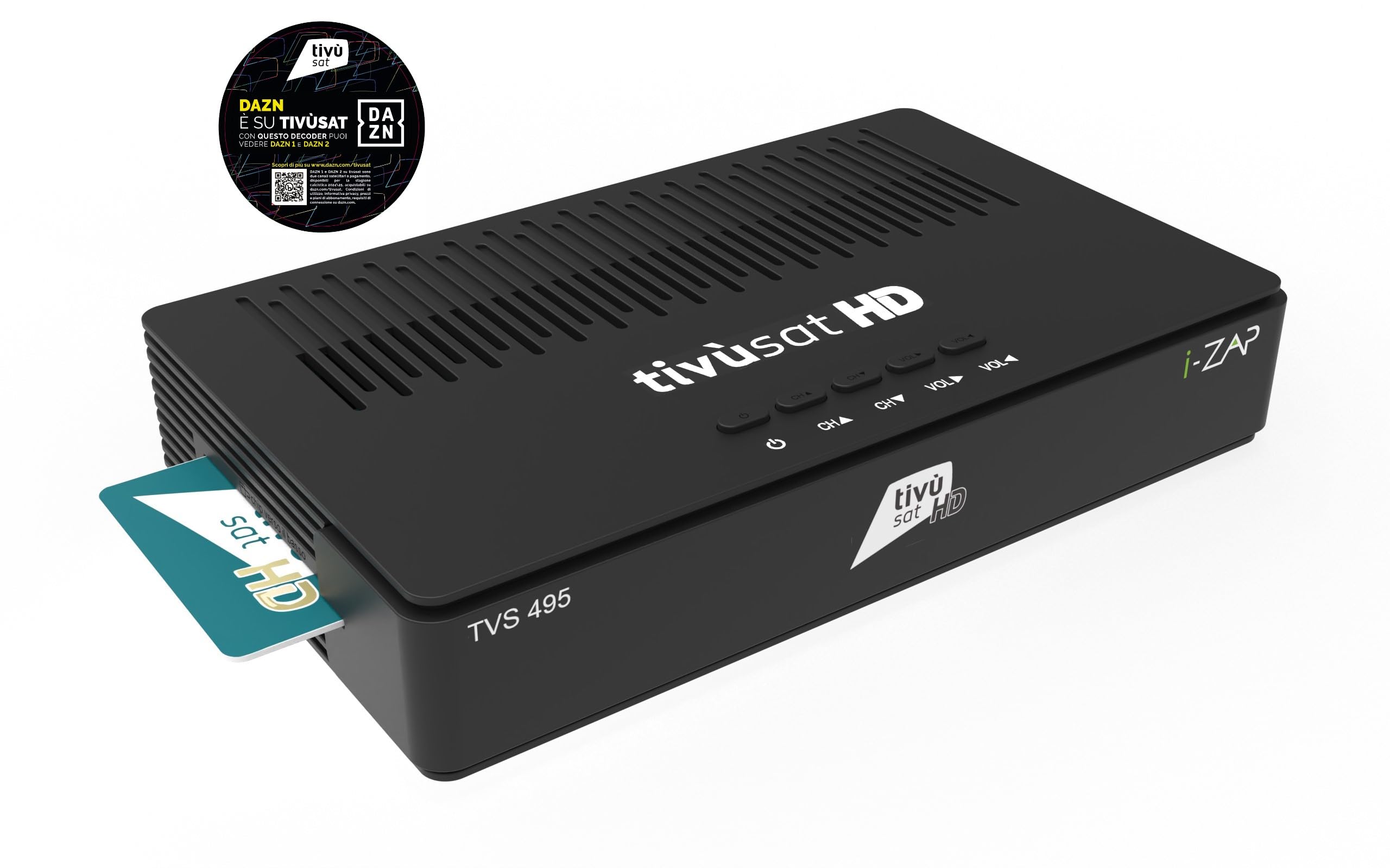 i-ZAP TVS 495 Ricevitore Satellitare Tivùsat DVB S2 HD