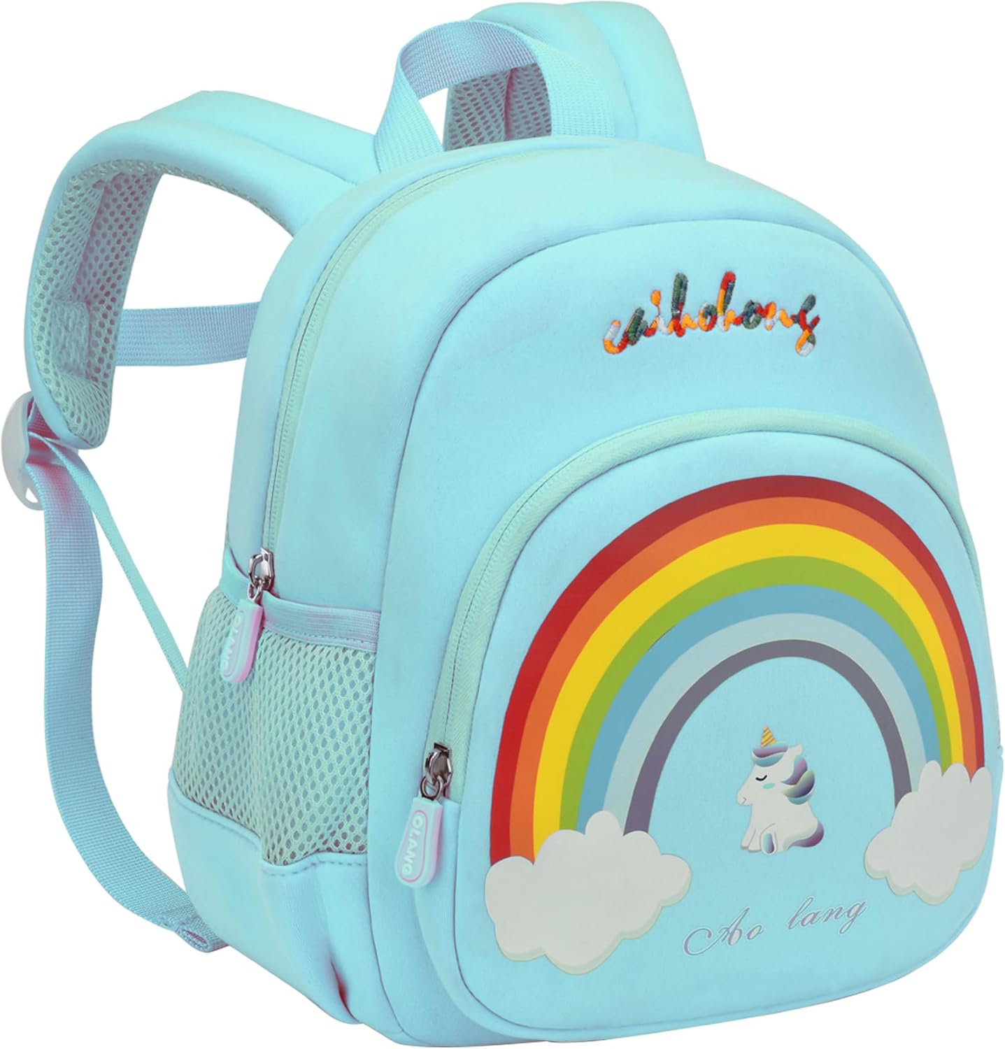 Amazon.com | Wenfyes Toddler Backpack for Boys girls,Rainbow backpacak ...