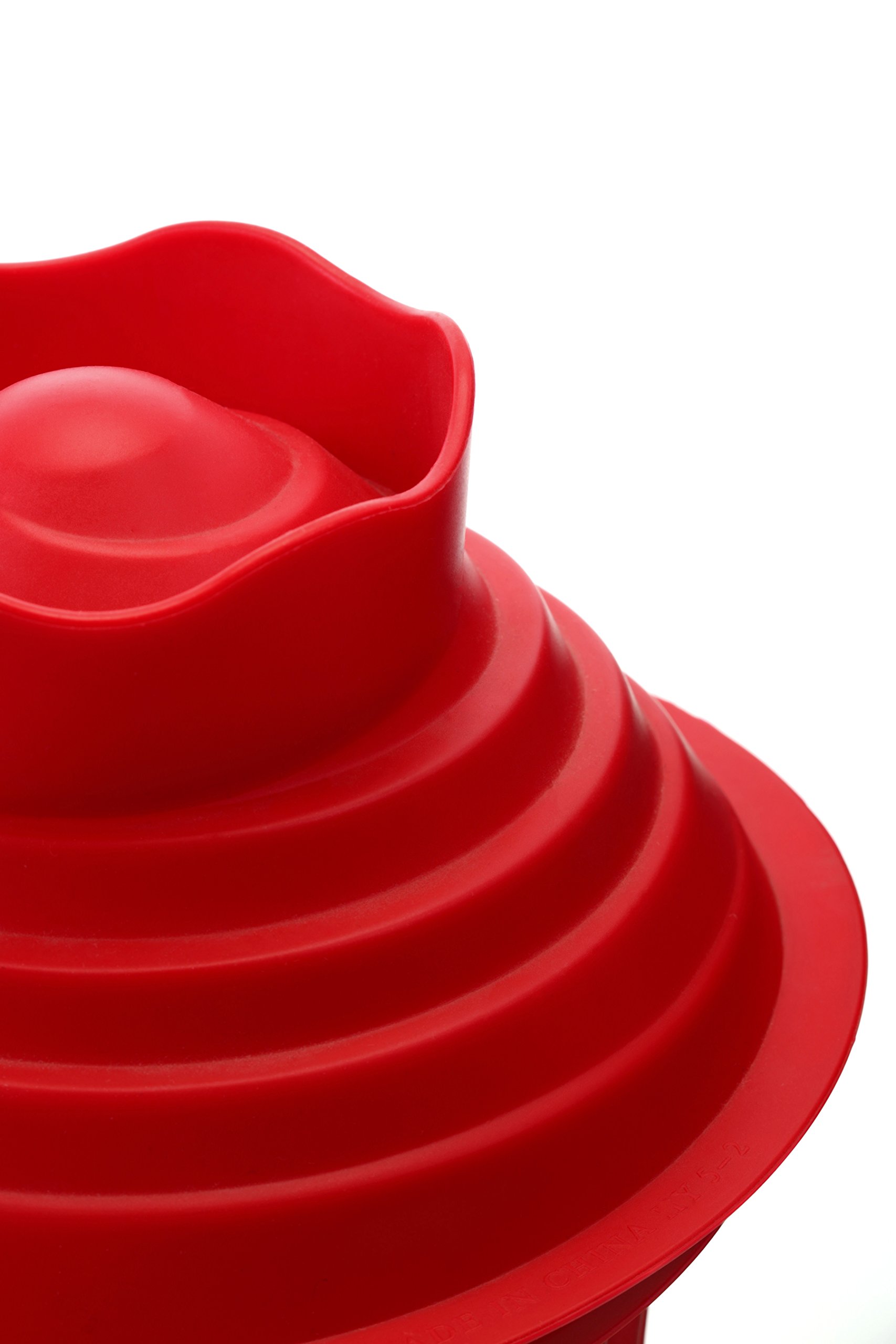 Premier Housewares 0104500 Moule à Gâteau Géant de 3 Pièces en Silicone Rouge