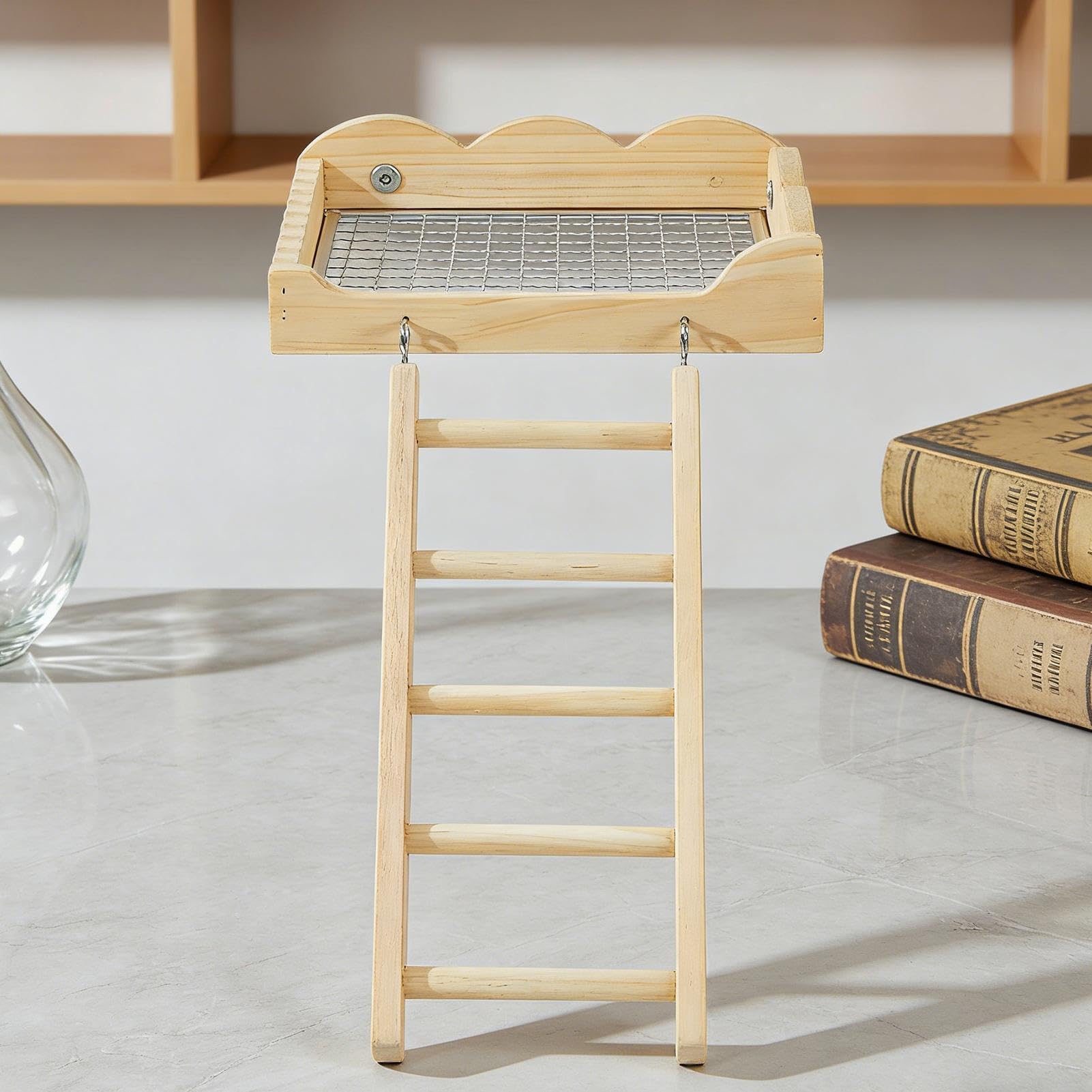 Générique Échelle pour Oiseaux en Bois Jouet avec Échelle d'Escalade